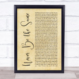 Camila Cabello Never Be the Same Rustic Script Song Lyric Quote Music Print