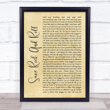 Fall Out Boy Save Rock And Roll Rustic Script Song Lyric Quote Music Print