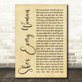 Garth Brooks She's Every Woman Rustic Script Song Lyric Quote Music Print