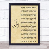 Grateful Dead Ripple Rustic Script Song Lyric Quote Music Print