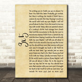 John Mayer 3x5 Rustic Script Song Lyric Quote Music Print