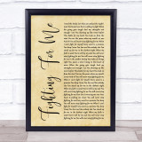 Riley Clemmons Fighting For Me Rustic Script Song Lyric Quote Music Print