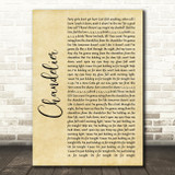 Sia Chandelier Rustic Script Song Lyric Quote Music Print