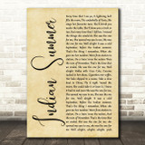 Stereophonics Indian Summer Rustic Script Song Lyric Quote Music Print