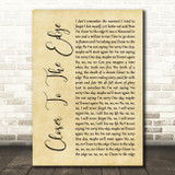 Thirty Seconds To Mars Closer To The Edge Rustic Script Song Lyric Quote Music Print