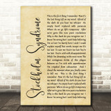 Blink-182 Stockholm Syndrome Rustic Script Song Lyric Quote Print