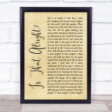 Lady Gaga A Star Born Soundtrack That Alright Rustic Script Song Lyric Print