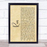 Leona Lewis Run Rustic Script Song Lyric Quote Print
