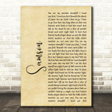 Regina Spektor Samson Rustic Script Song Lyric Quote Print