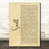 Slipknot Snuff Rustic Script Song Lyric Quote Print