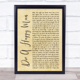 Thomas Rhett Die A Happy Man Rustic Script Song Lyric Quote Print
