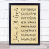 Katherine Jenkins Jealous Of The Angels Rustic Script Song Lyric Quote Print