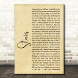 Simply Red Stars Rustic Script Song Lyric Quote Print