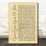 Tom Jones Green Green Grass Of Home Rustic Script Song Lyric Quote Print