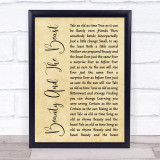 Angela Lansbury Beauty And The Beast Rustic Script Song Lyric Quote Print
