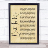 Blue Best In Me Rustic Script Song Lyric Quote Print