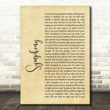 Clean Bandit Symphony Rustic Script Song Lyric Quote Print