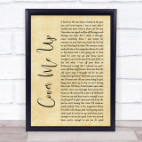Jason Isbell Cover Me Up Rustic Script Song Lyric Quote Print