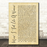 Shania Twain Man I Feel Like A Woman Rustic Script Song Lyric Quote Print