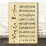 Skipinnish Walking On The Waves Rustic Script Song Lyric Quote Print