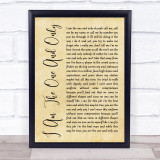 Chesney Hawkes I Am The One And Only Rustic Script Song Lyric Quote Print