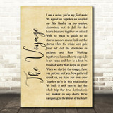Christy Moore The Voyage Rustic Script Song Lyric Quote Print