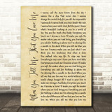 Diana Ross When You Tell Me That You Love Me Rustic Script Song Lyric Print