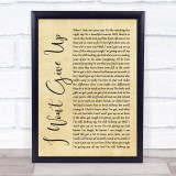 Jason Mraz I Won't Give Up Rustic Script Song Lyric Quote Print
