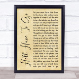 Jim Reeves He'll Have To Go Rustic Script Song Lyric Quote Print