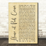 Loggins & Messina House at Pooh Corner Rustic Script Song Lyric Quote Print