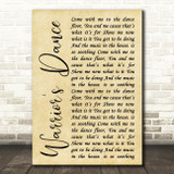 The Prodigy Warrior's Dance Rustic Script Song Lyric Quote Print