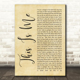 This Is Me The Greatest Showman Rustic Script Song Lyric Quote Print