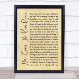 Eurythmics Here Comes The Rain Again Rustic Script Song Lyric Print