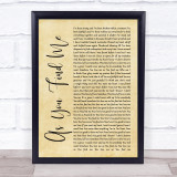 Hillsong United As You Find Me Rustic Script Song Lyric Print
