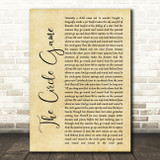 Joni Mitchell The Circle Game Rustic Script Song Lyric Print