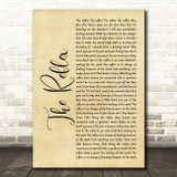 Duran Duran The Reflex Rustic Script Song Lyric Print