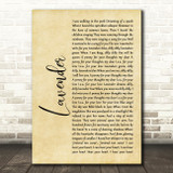 Marillion Lavender Rustic Script Song Lyric Print