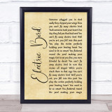 Sia Electric Bird Rustic Script Song Lyric Print