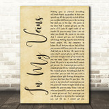 Andrew Belle In My Veins Rustic Script Song Lyric Quote Print