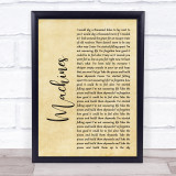 Biffy Clyro Machines Rustic Script Song Lyric Quote Print