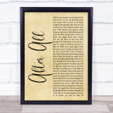 Cher After All Rustic Script Song Lyric Quote Print