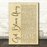 Ocean Colour Scene Get Blown Away Rustic Script Song Lyric Quote Print