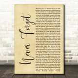 Take That Never Forget Rustic Script Song Lyric Quote Print