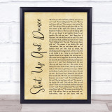 Walk The Moon Shut Up And Dance Rustic Script Song Lyric Quote Print