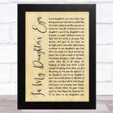 Martina McBride In My Daughter's Eyes Rustic Script Song Lyric Music Art Print