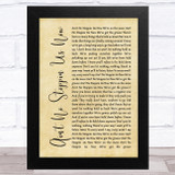 McFadden And Whitehead Ain't No Stoppin Us Now Rustic Script Song Lyric Music Art Print