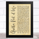 Michael Jackson Another Part of Me Rustic Script Song Lyric Music Art Print