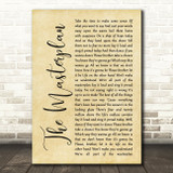 Oasis The Masterplan Rustic Script Song Lyric Music Art Print