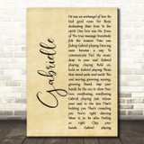 Roy Davis Jr. Gabrielle Rustic Script Song Lyric Music Art Print