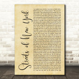 Ryan McMullan Streets of New York Rustic Script Song Lyric Music Art Print